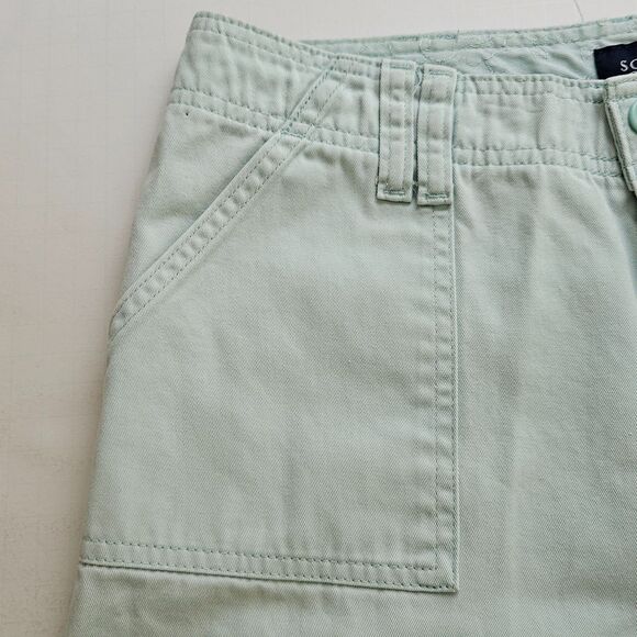 Sonoma Life Style Capri Pants Womens 6 Mint Green Pockets 28x20.5 Mid Rise - Picture 7 of 9